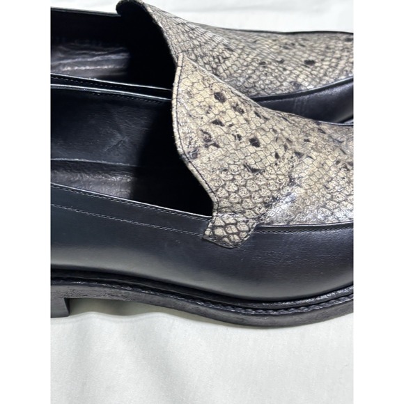 $598 John Varvatos Collection Made in Italy Snakeskin Leather Loafers 9.5 main image 15
